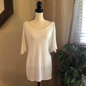Brendas ONE SIZE White Tunic Tee